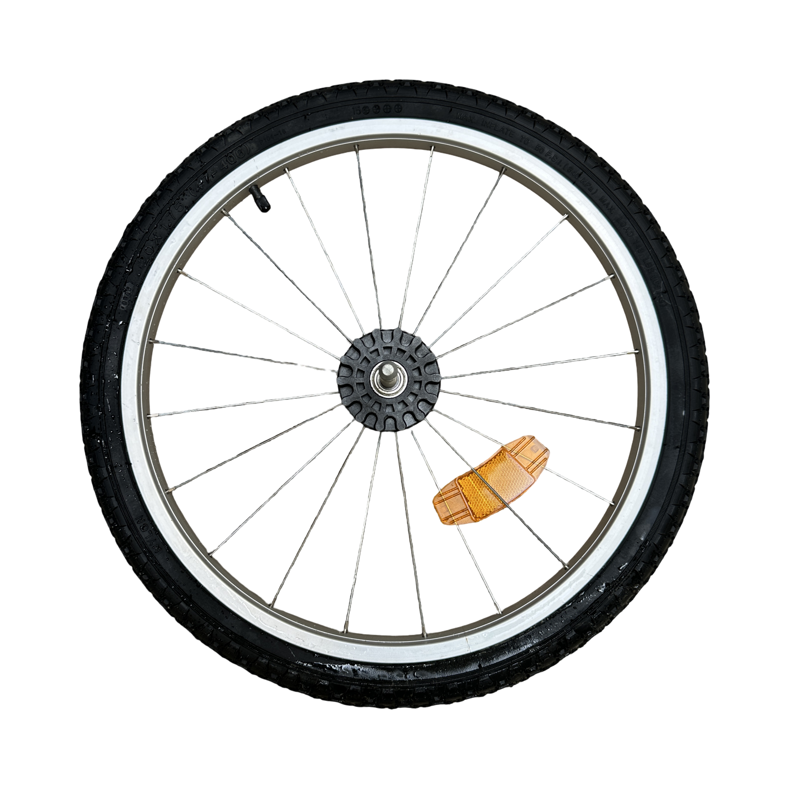 20 inch rear wheel for our Booyah Child, Large and Cargo Stroller.