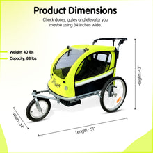 Booyah Baby Bike Trailer and Stroller II – Green.