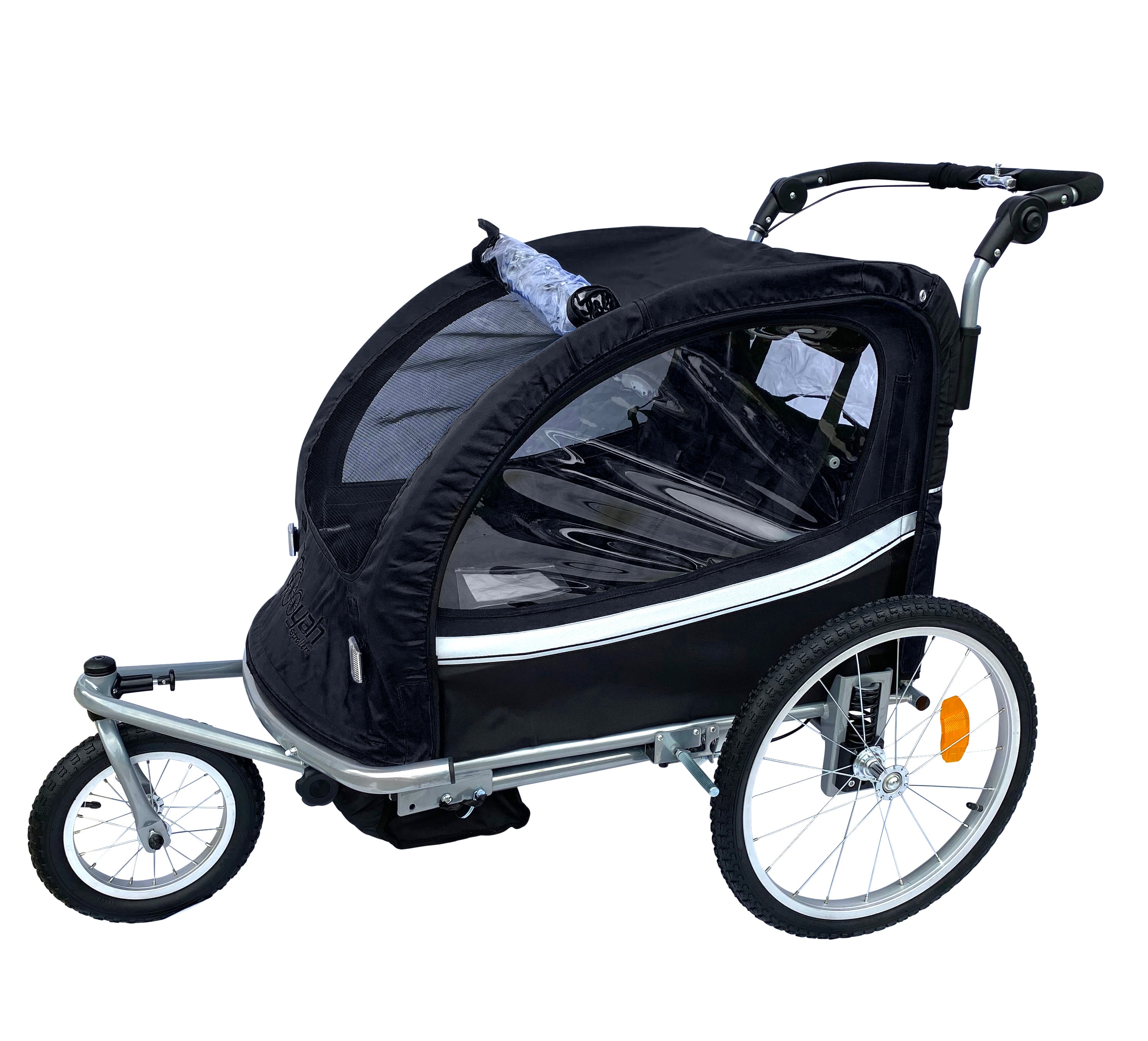 Booyah Baby Bike Trailer and Stroller Child II – Black.
