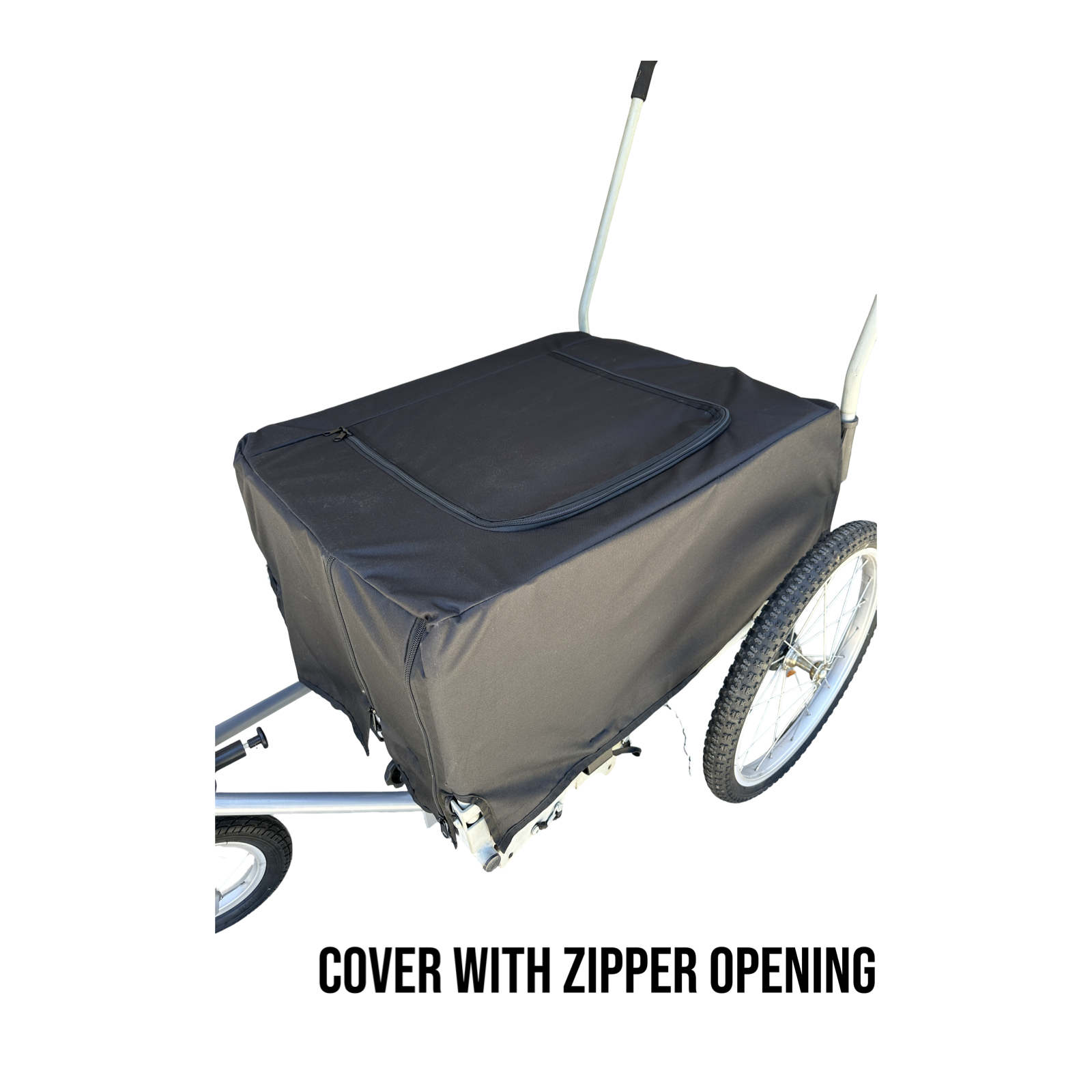 Cargo Beach Cart Stroller & Bike Trailer with Cover– 3-in-1 Cargo Wagon for Beach, Sport, Camping, Shopping & Food Delivery