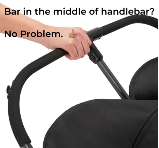 booyah double stroller organizer Split (bar in middle of handlebar) Double Stroller Cup Holder Organizer for Bob Duallie and Baby Jogger City Mini GT