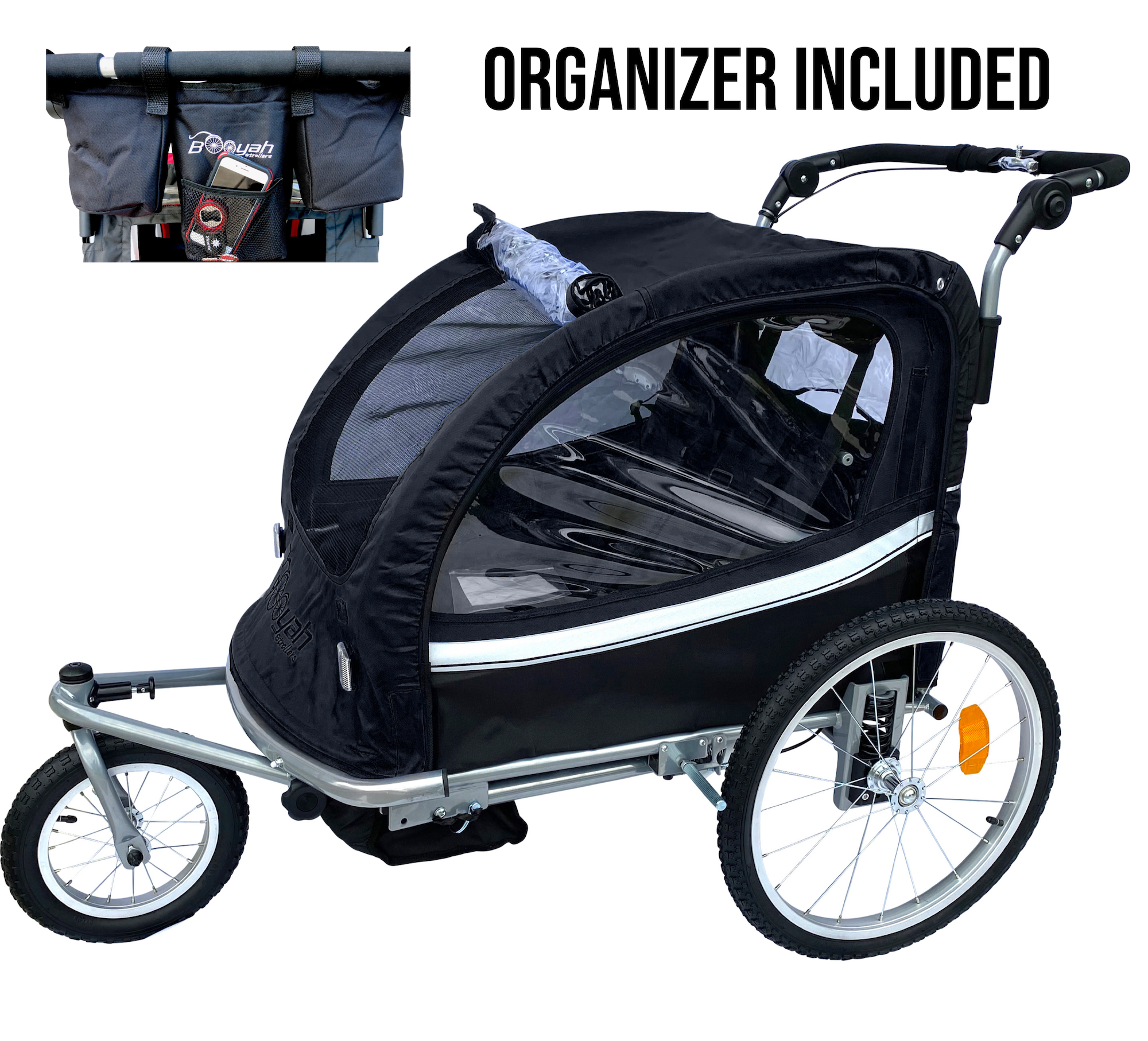 Booyah Baby Bike Trailer and Stroller Child II – Black. PRE SALE!