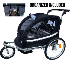 Booyah Baby Bike Trailer and Stroller Child II – Black