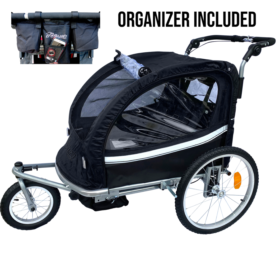 Booyah Baby Bike Trailer and Stroller Child II Black Booyah Strollers