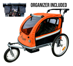 Booyah Baby Bike Trailer and Stroller II – Orange