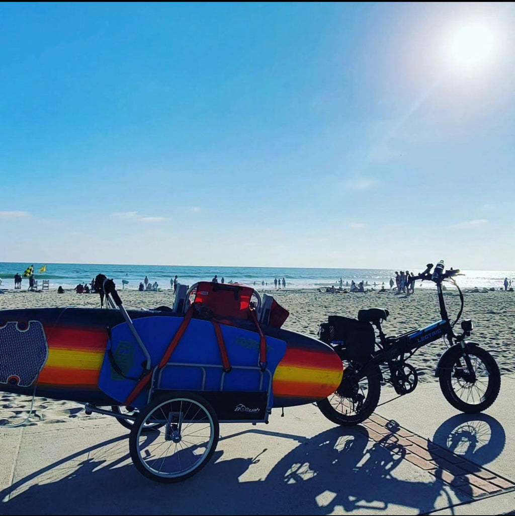 Cargo Beach Cart Stroller & Bike Trailer – 3-in-1 Cargo Wagon for Beach, Sport, Camping, Shopping & Food Delivery