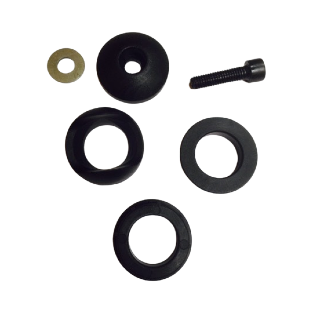 Cap, bolt, washer and black spacers for V bar of the Front Wheel