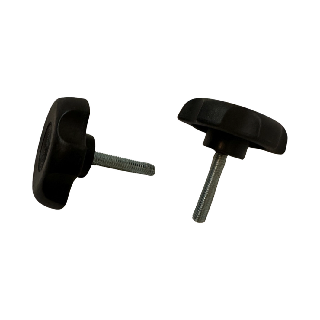 Pair of Twist On Knobs for Front Wheel Bracket.