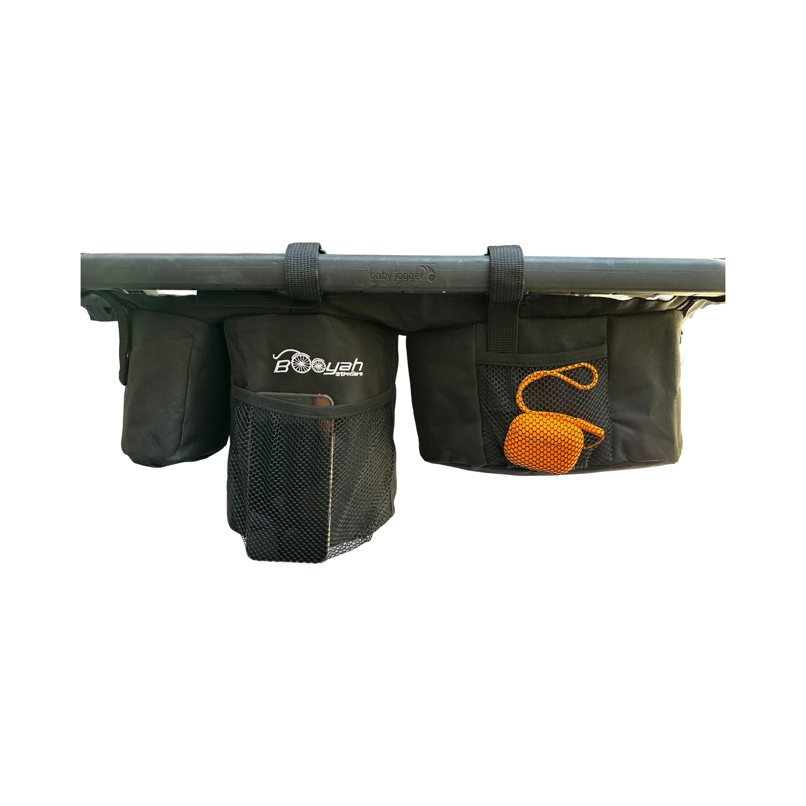 bob stroller stand Split (bar in middle of handlebar) Double Stroller Cup Holder Organizer for Bob Duallie and Baby Jogger City Mini GT
