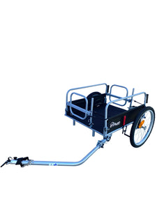 Cargo Beach Cart Stroller and Bike Trailer with Handlebar Handbrake.