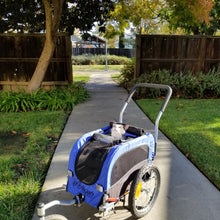 Booyah Small Pet Stroller and Trailer - Blue