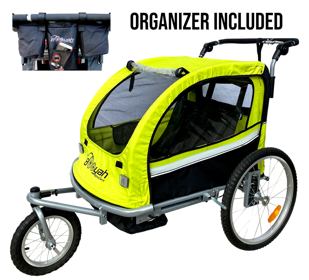 Booyah Baby Bike Trailer and Stroller II – Green.