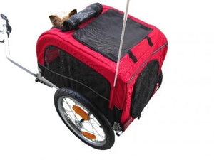 Booyah Small Pet Stroller and Trailer - Orange