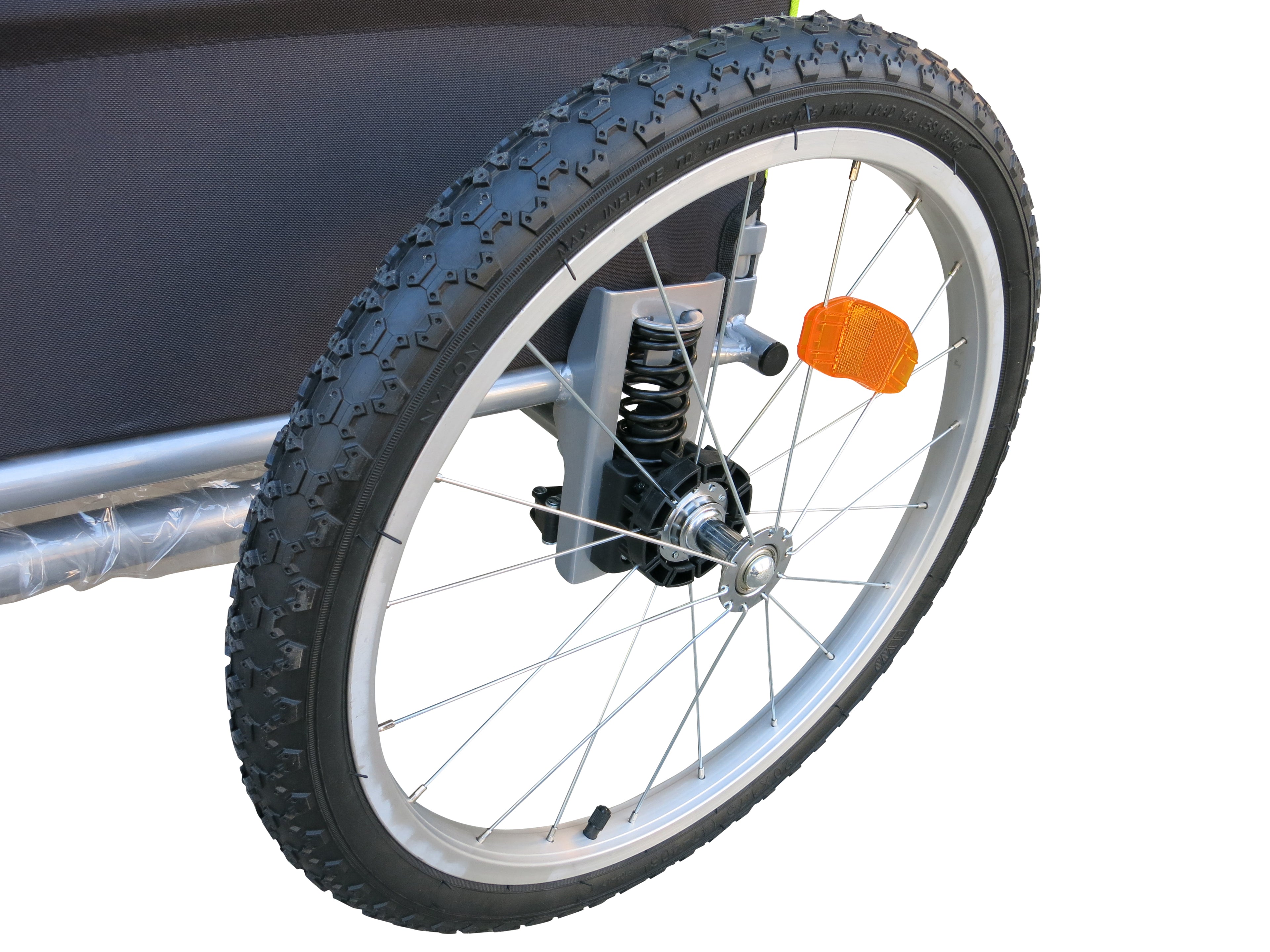 Large Pet Stroller and Trailer with Suspension - Blue.