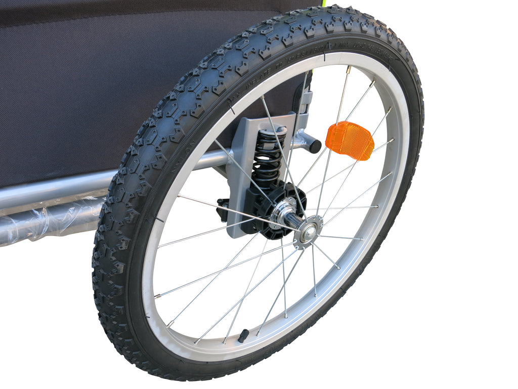 Large Pet Stroller, Bike Trailer and Jogger with Suspension - Orange
