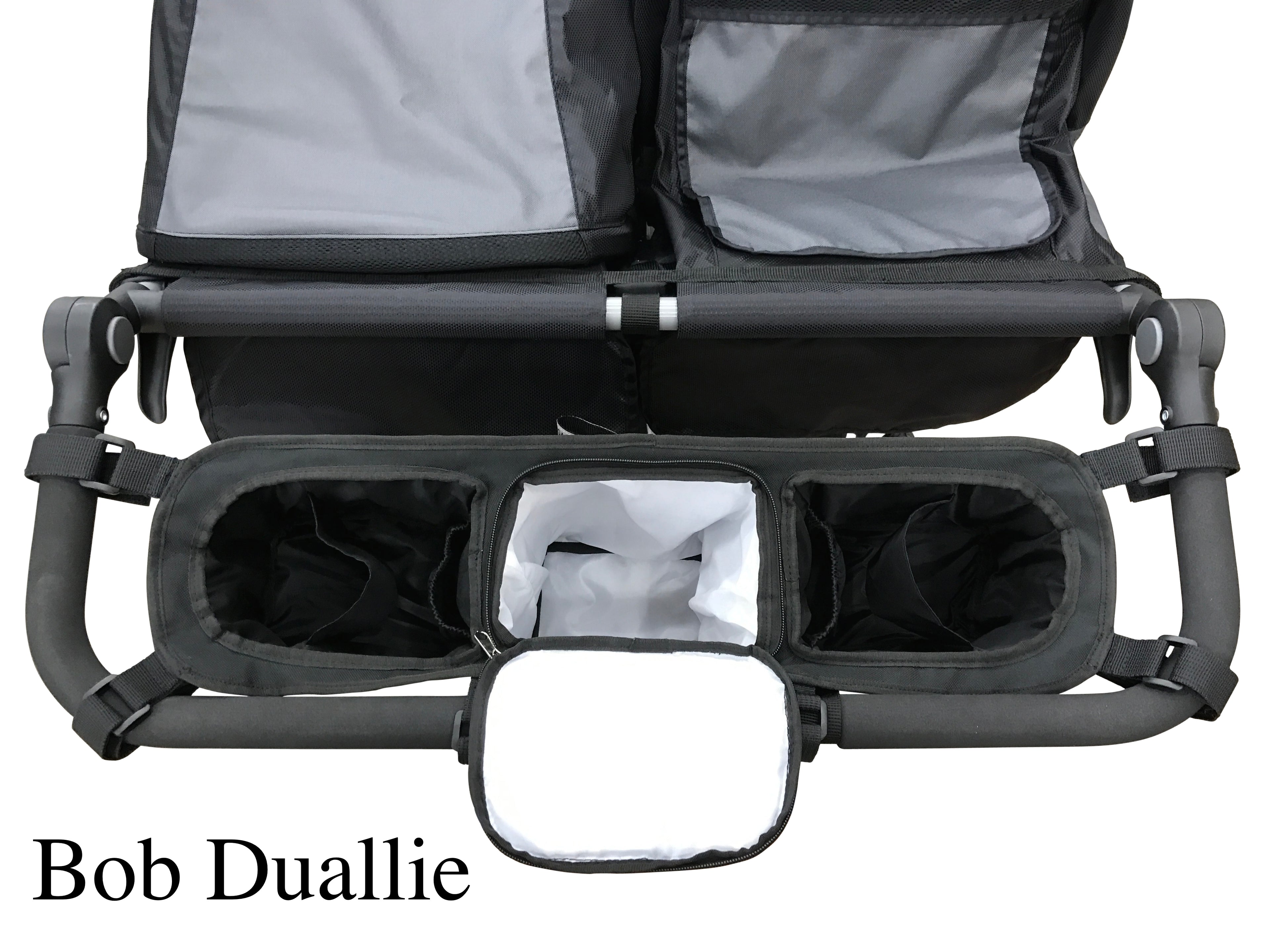 double stroller parent console Organizer for Baby Jogger City Mini GT or Bob Duallie w/ Purse