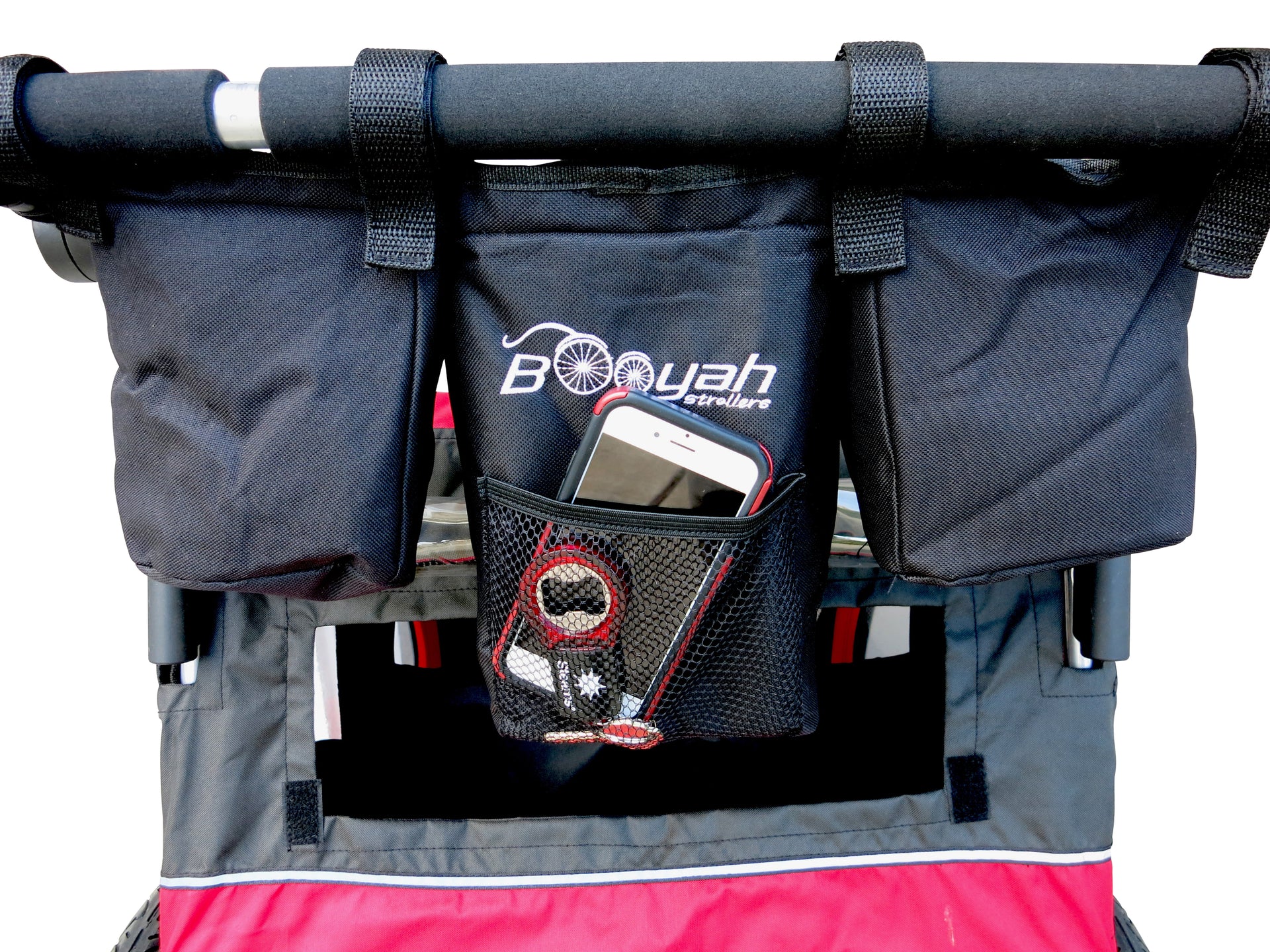 Double Stroller Stroller Organizer for Booyah Child and Large Pet Stroller
