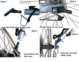 Rounded Angled Bike Hitch.
