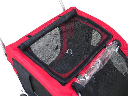 PRE SALE- Booyah Medium Dog Stroller and Trailer Combo with Suspension - Black