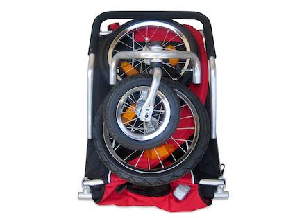 Booyah Medium Dog Stroller, Bike Trailer and Jogger Combo with Suspension - Orange