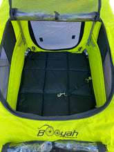 Extra Large Pet Dog Stroller and Bicycle Trailer with Suspension - Fluorescent Green/Yellow.