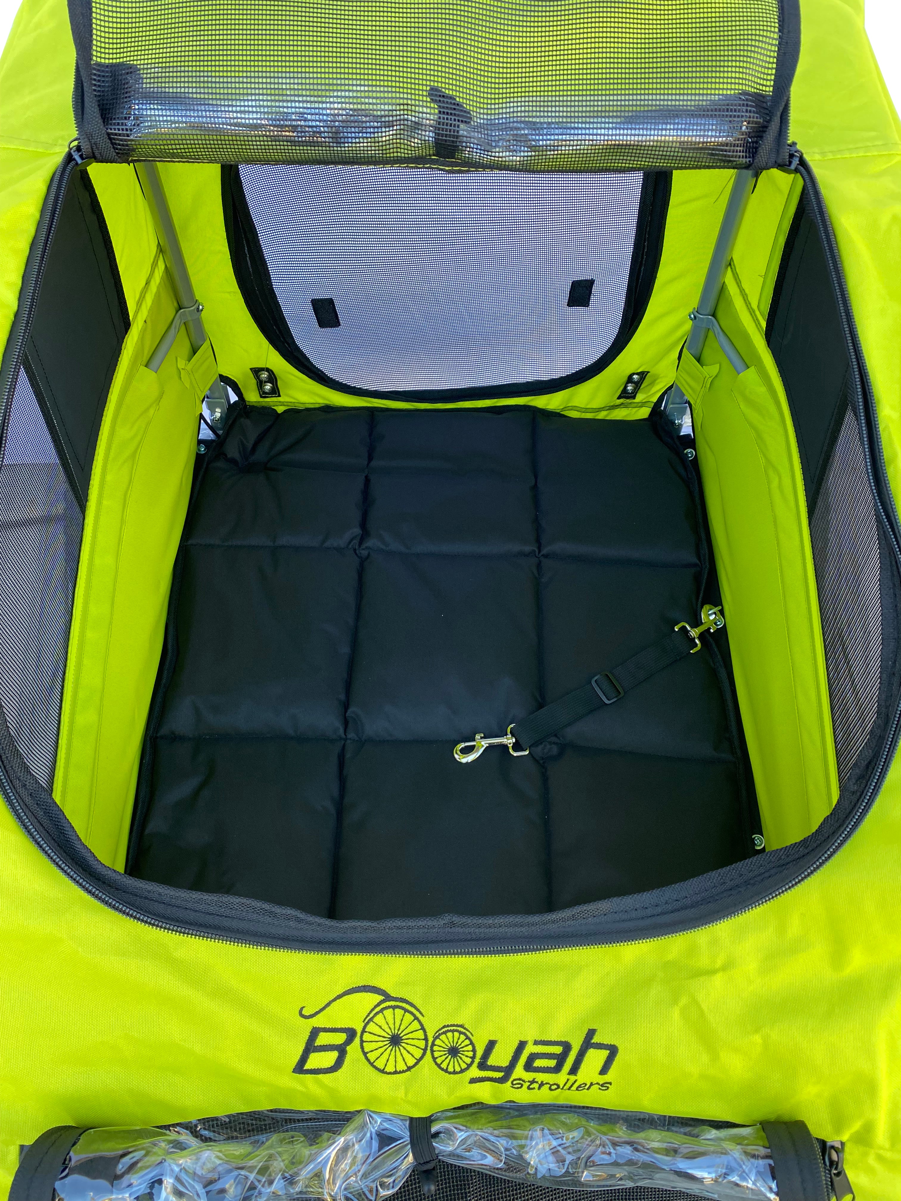 Extra Large Pet Dog Stroller and Bicycle Trailer with Suspension - Orange.