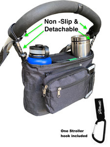 Booyah Stroller Detachable, Non Slip, Insulated Organizer Cup Holder fits Hydroflask.