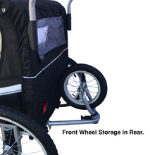Extra Large Pet Dog Stroller and Bicycle Trailer with Suspension - Blue