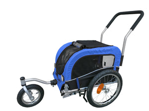 Booyah Small Pet Stroller and Trailer - Blue
