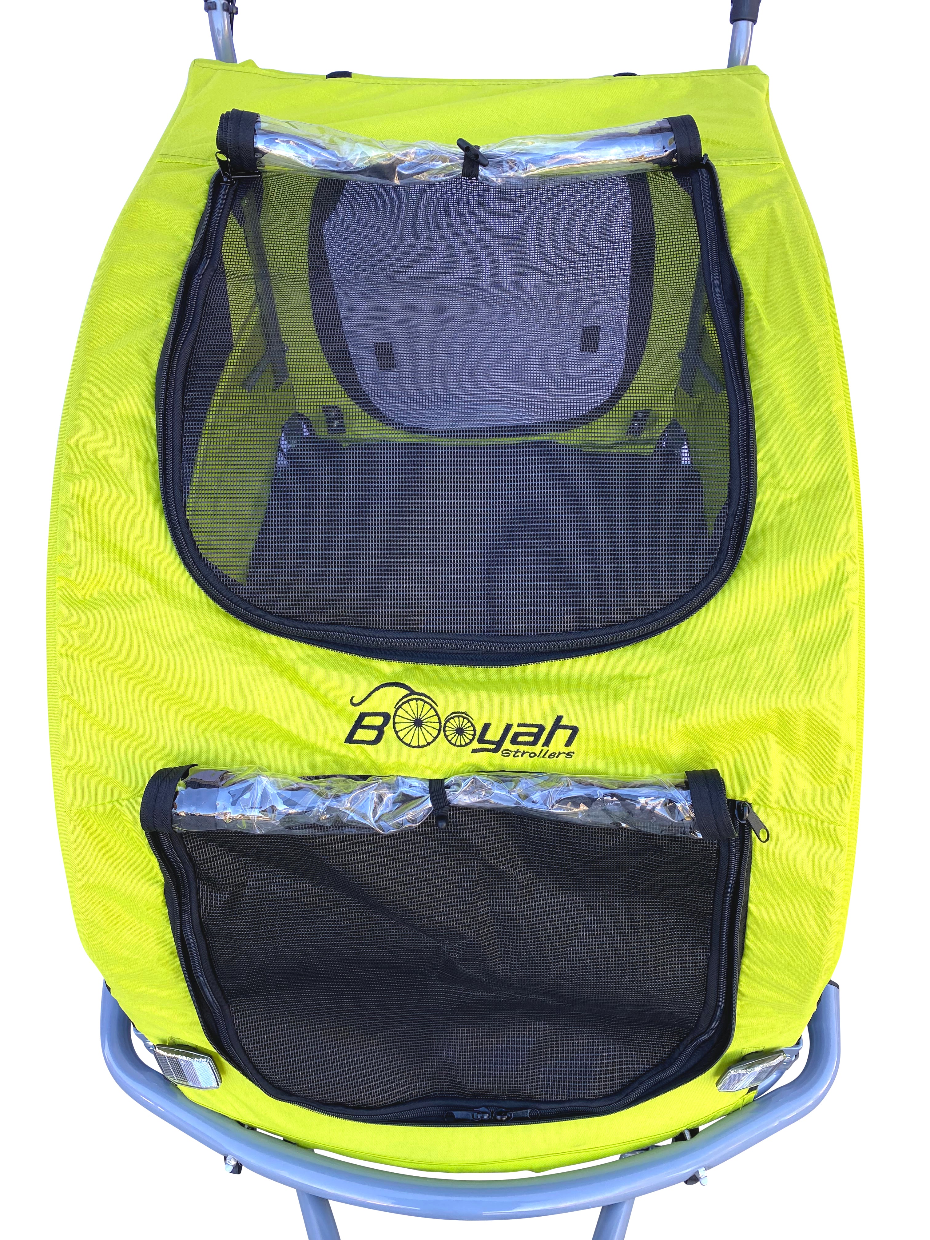 Booyah Extra Large Pet Dog Stroller and Bicycle Trailer with Suspension - Blue
